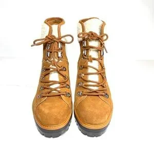 Marc Fisher Women\'s  Isalia Suede Booties Size 10 Combat Boots Sherpa Marc Fisher | Shoes | Marc Fisher Isalia Womens Combat Boots  main image 3